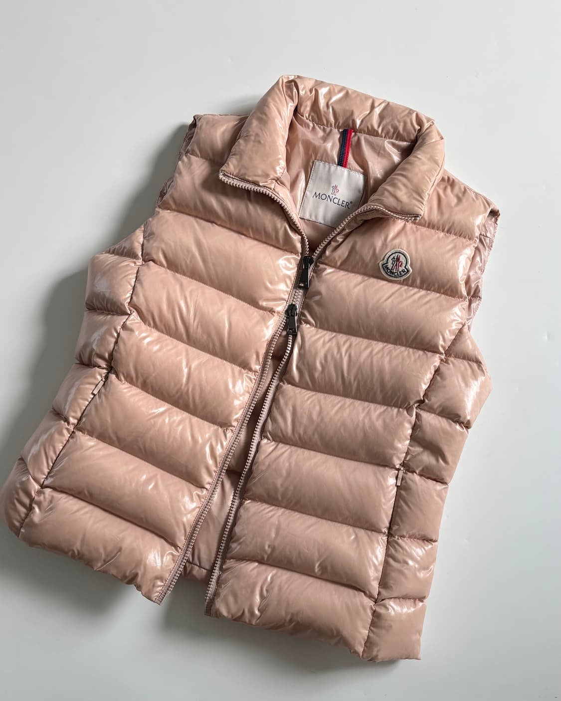 Moncler 몽클레어 구스다운 핑크컬러 패딩 베스트 상품이미지5