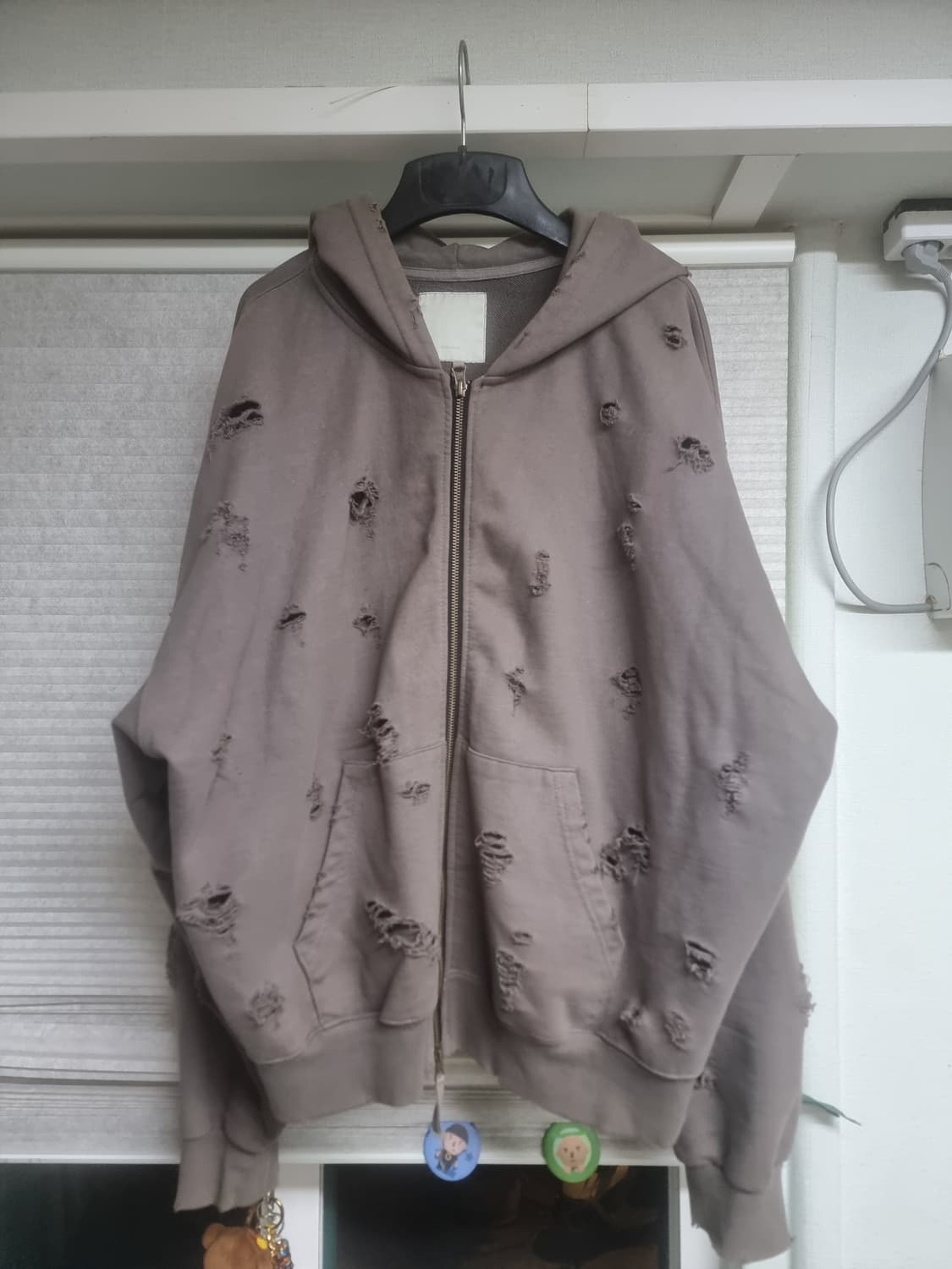 언더마이카 데미지 후드집업 상품이미지1