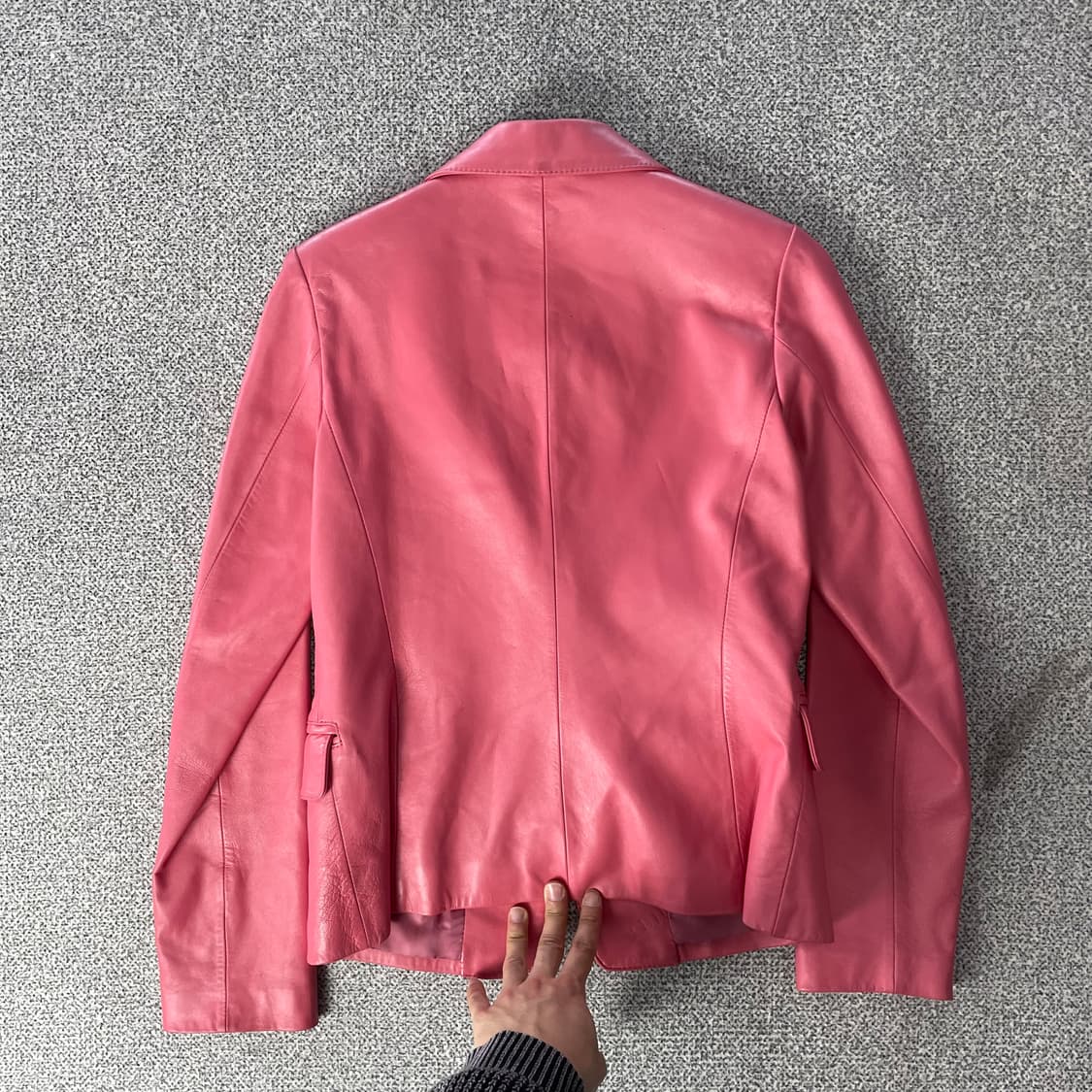 Gladia 핑크 가죽 지켓 상품이미지2
