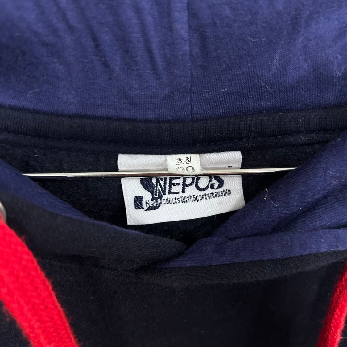 두산베어스 팀로고 코튼 기모 후드티 상품이미지3