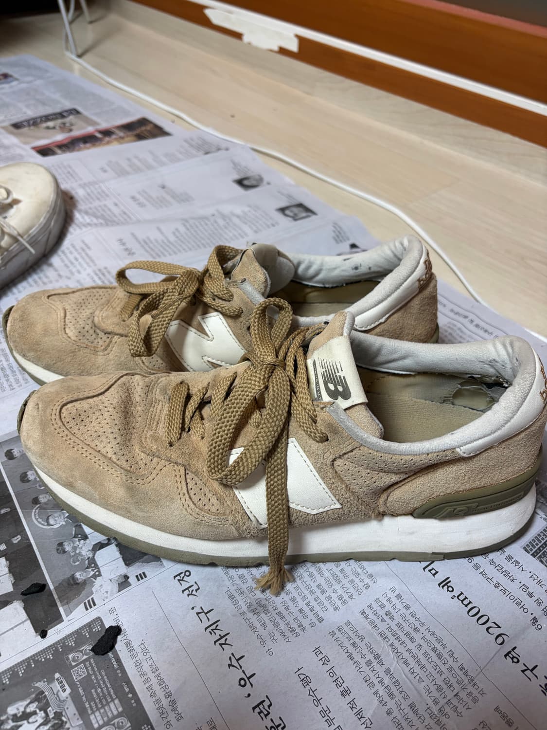 뉴발란스 m990 베이지 스웨이드 275 상품이미지2