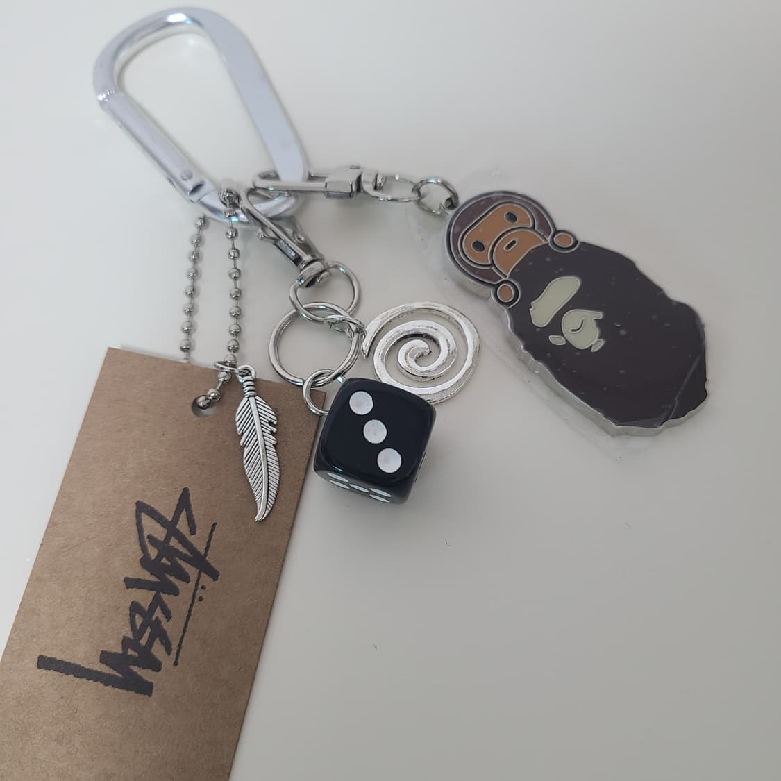 (새상품) 스투시 베이프 마일로 키링 상품이미지1