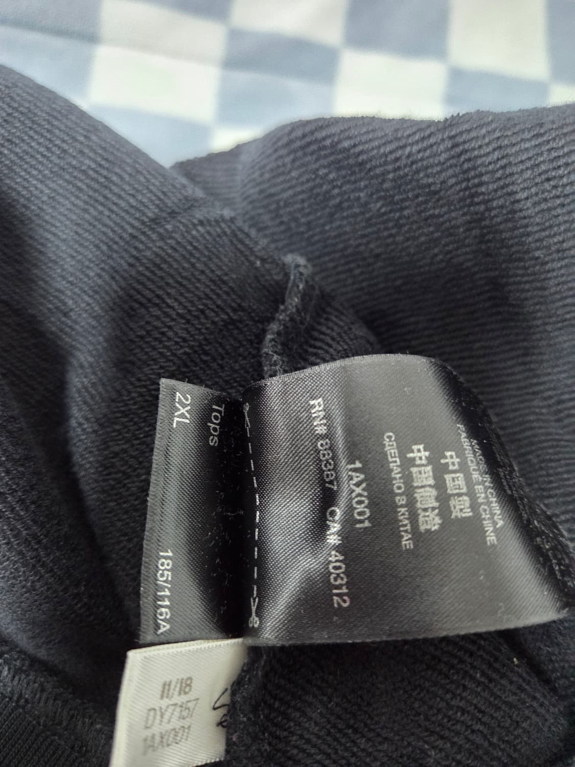 Y-3 아디다스 요지 야마모토 오버사이즈 백로고 크루넥 스웻셔츠블랙XXL 상품이미지6