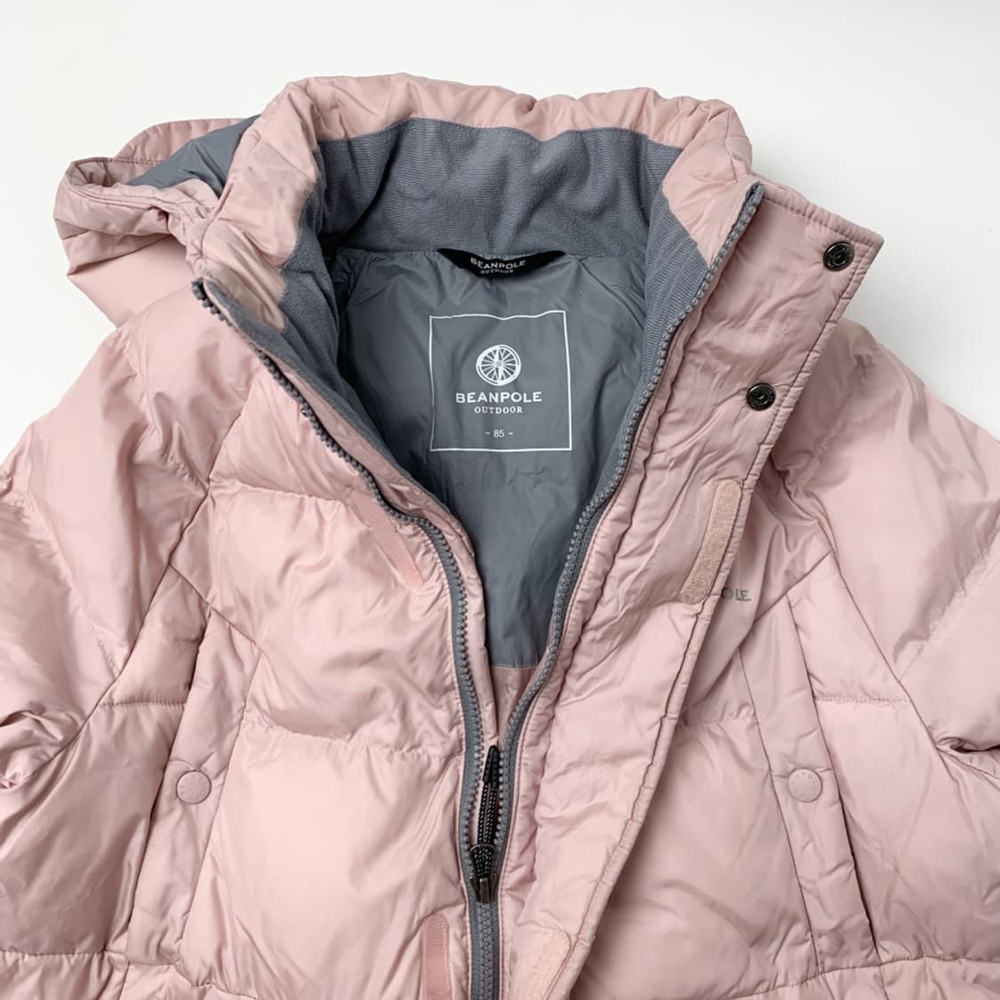 [85/정품] 빈폴 핑크 여성 롱패딩 점퍼 상품이미지3