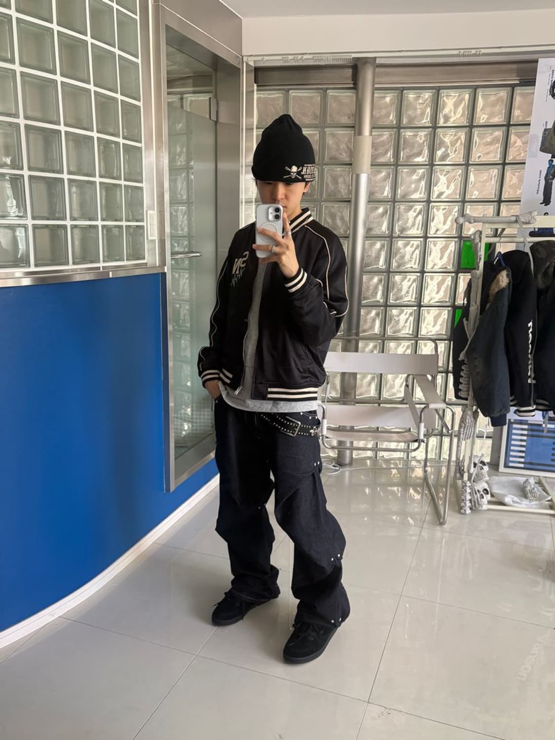 SATIN RIBBED BLOUSON 새틴 리브 블루종 상품이미지2