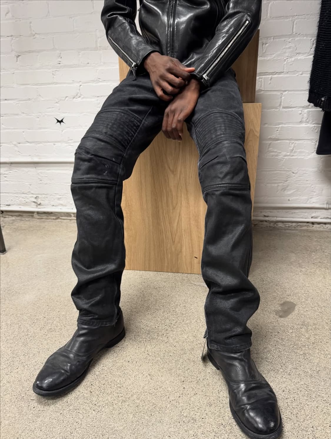 AW1999 Helmut Lang Astro Waxed Pants 상품이미지9