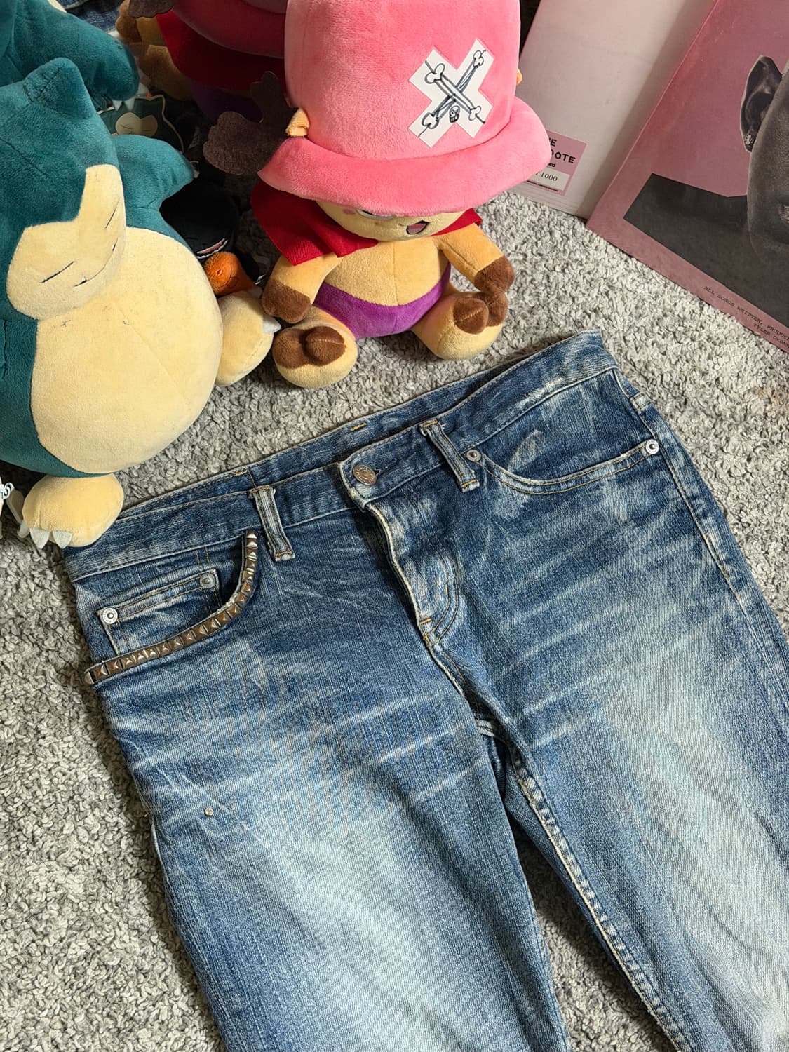 히스테릭글래머 스터드 로우라이즈 데님 상품이미지4