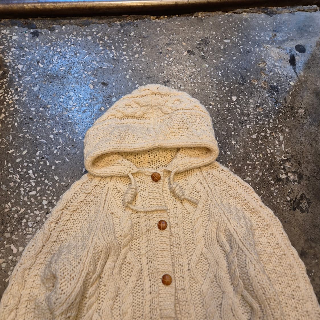 여성-FREE 아이보리 꽈배기 니트가디건  상품이미지4