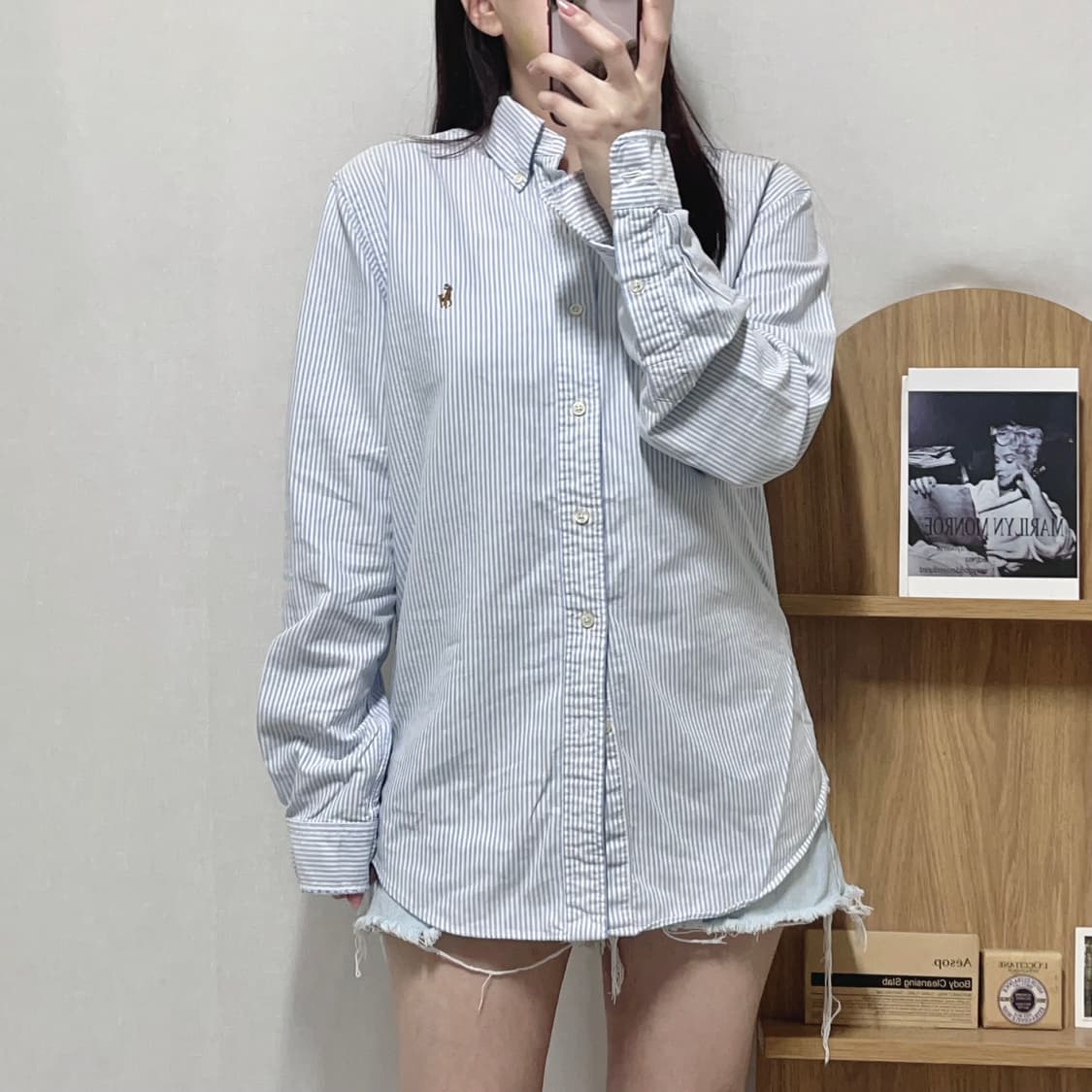 [정품] 폴로 소라 / 멀티포니 스트라이프 셔츠 [ M ] 상품이미지3