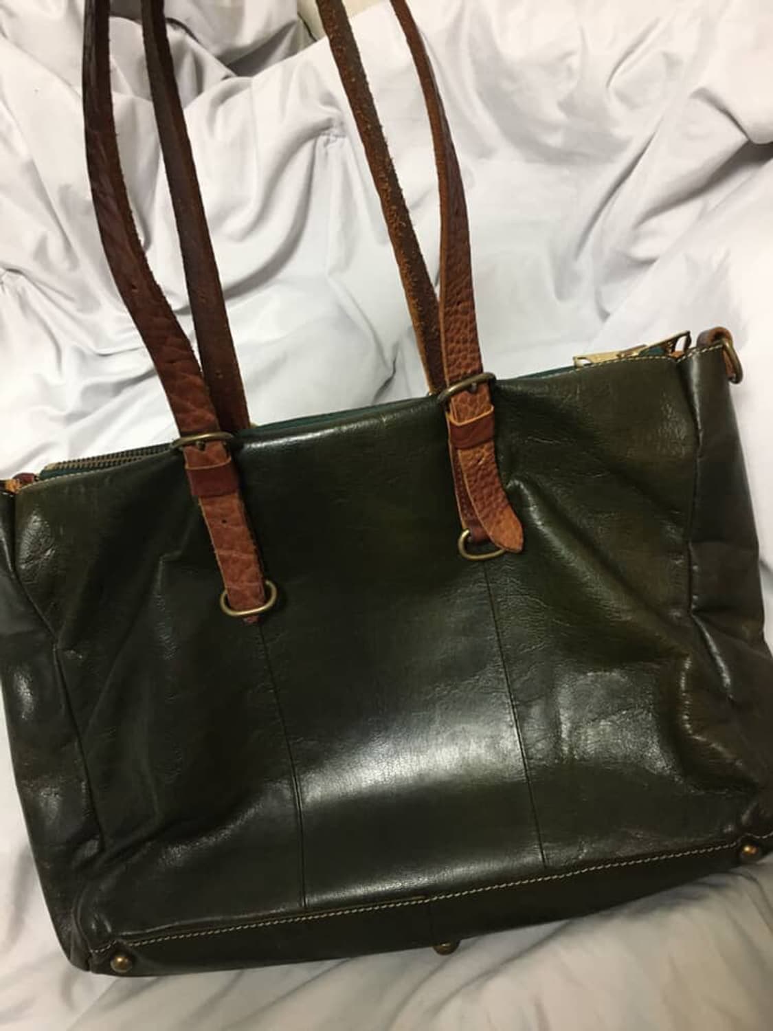 빈티지 레더 토트백 상품이미지5