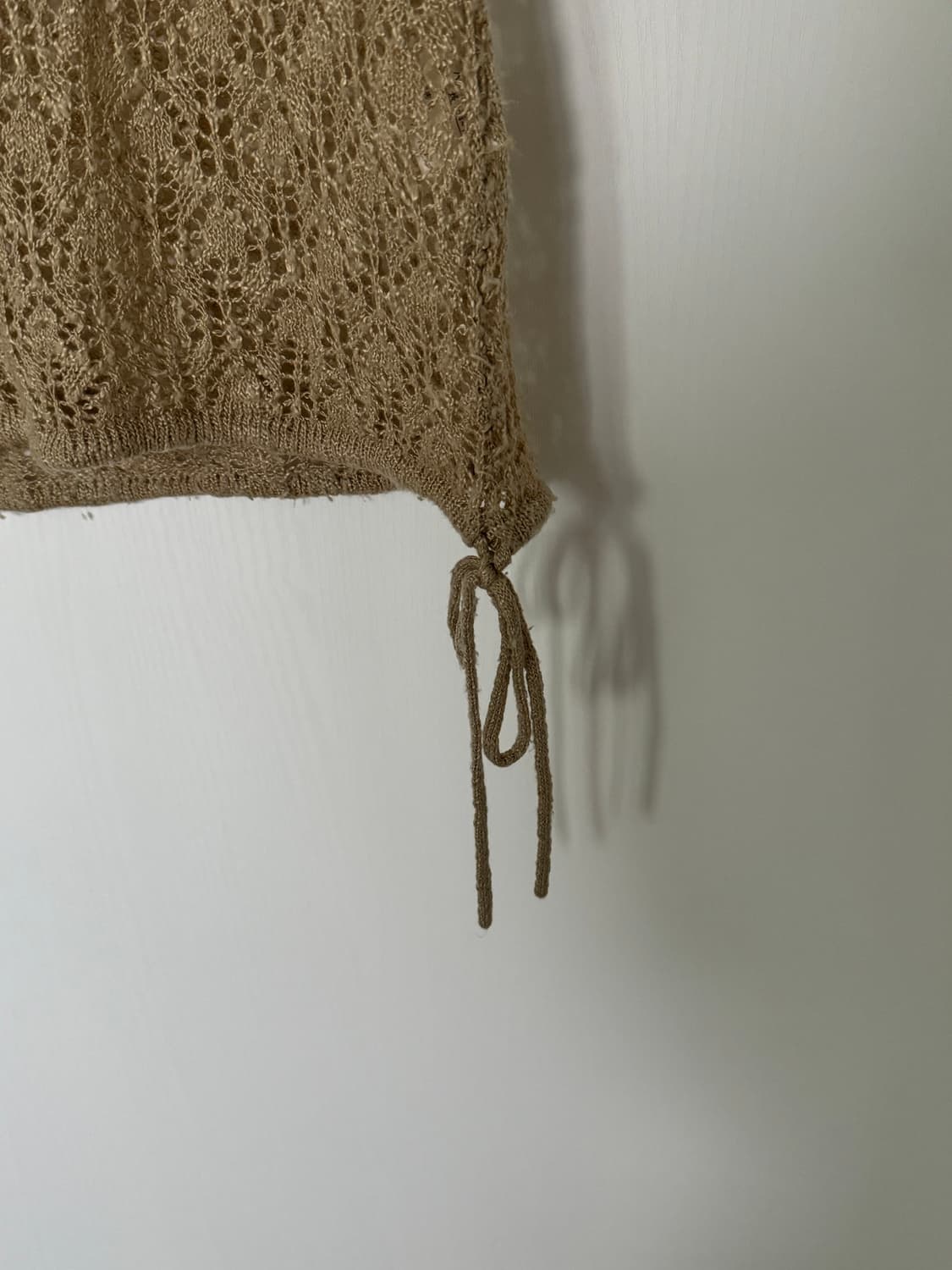 Beige Lace Knit Vest 상품이미지3