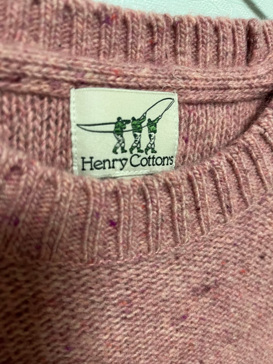 헨리코튼 핑크색 울니트 상품이미지3