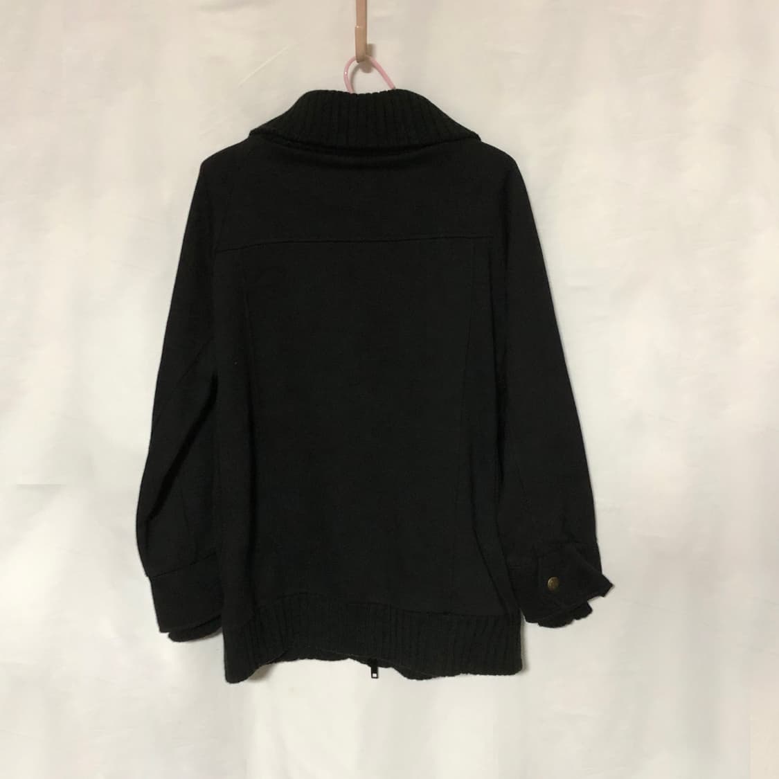 버튼 리브 자켓 블랙 상품이미지9