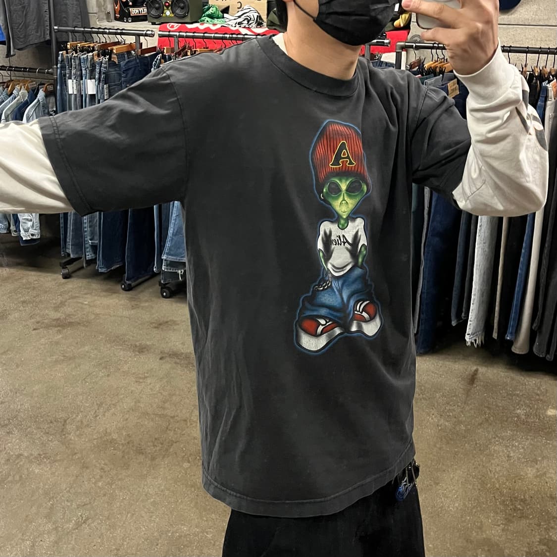 90s 에일리언 워크샵 그래픽 티셔츠 (105) 상품이미지6