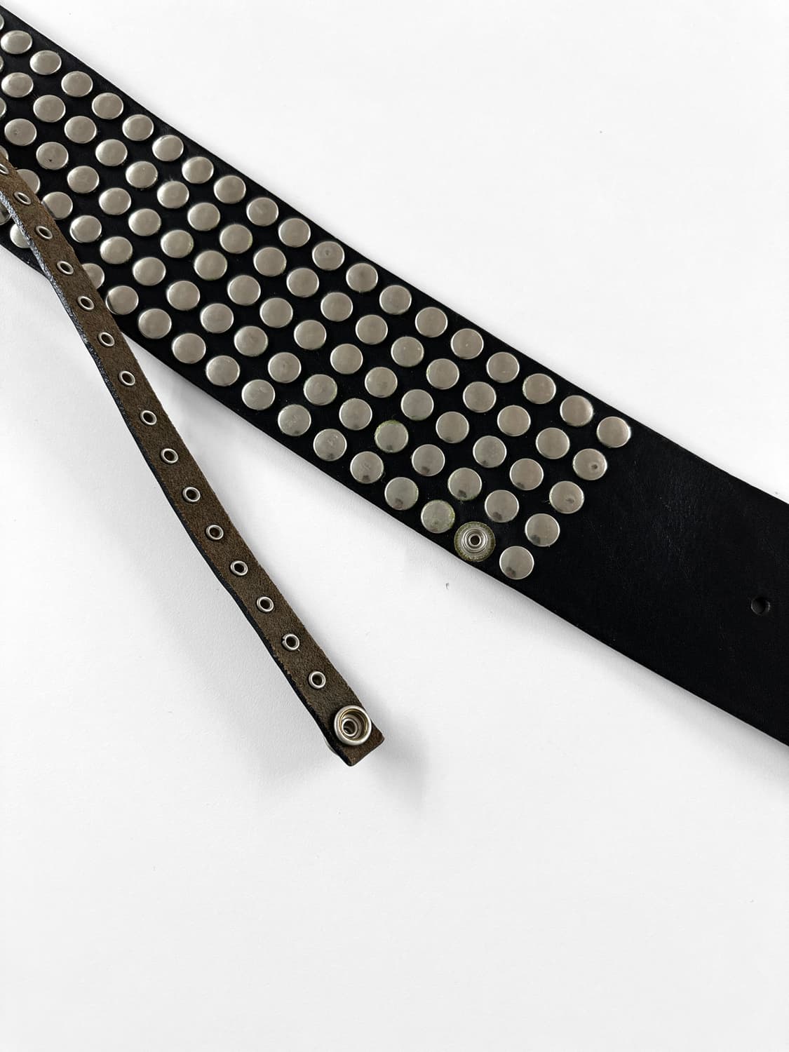 (Rare) A.F. VANDEVORST 더블 레이어 스터드 레더 벨트 상품이미지8