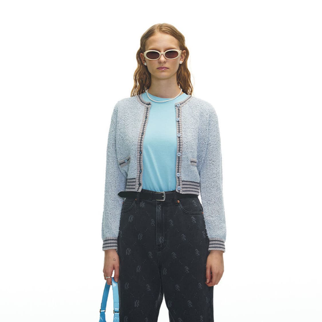 그로브 몰린 mollin 가디건 민트 상품이미지1