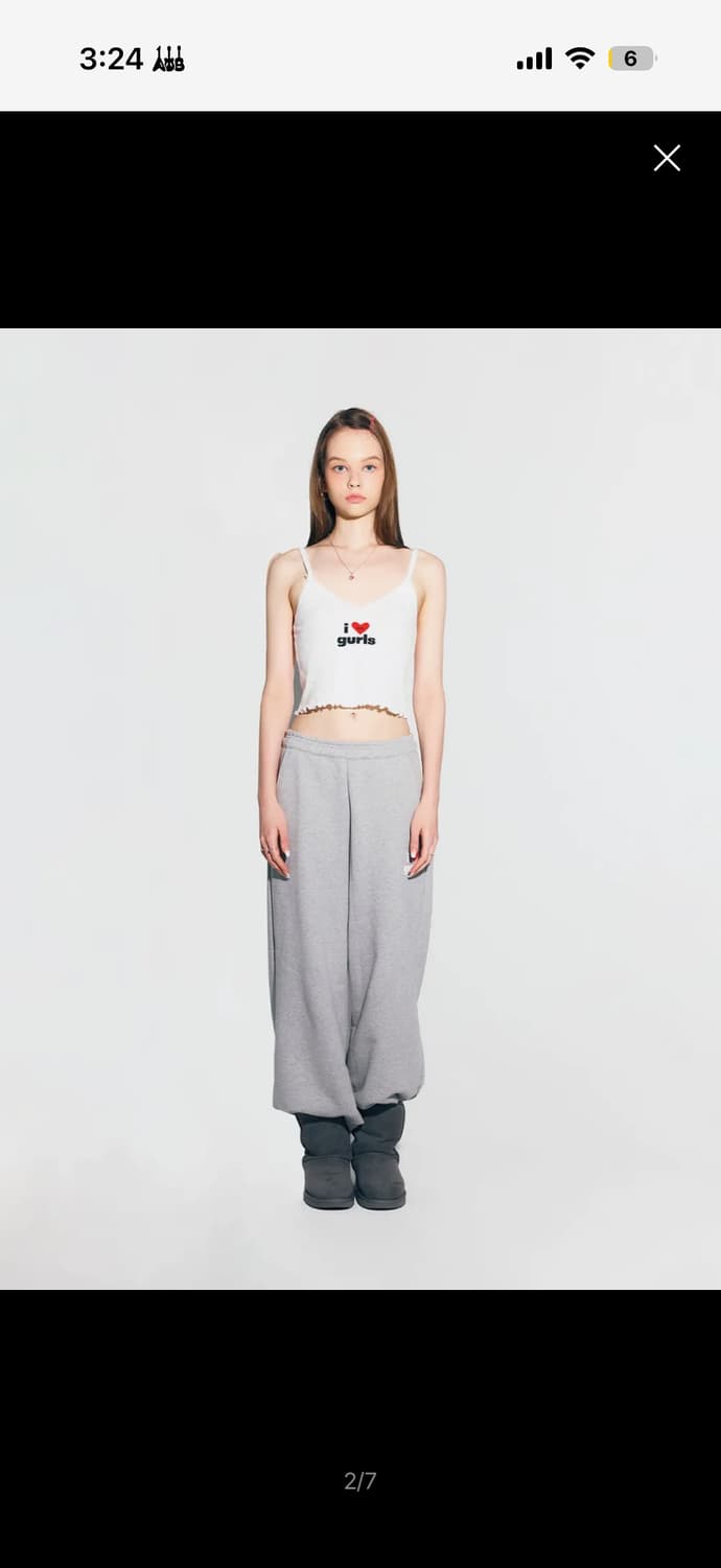 애즈이프캘리 CALIE GURLS SLEEVELESS WHITE 상품이미지2