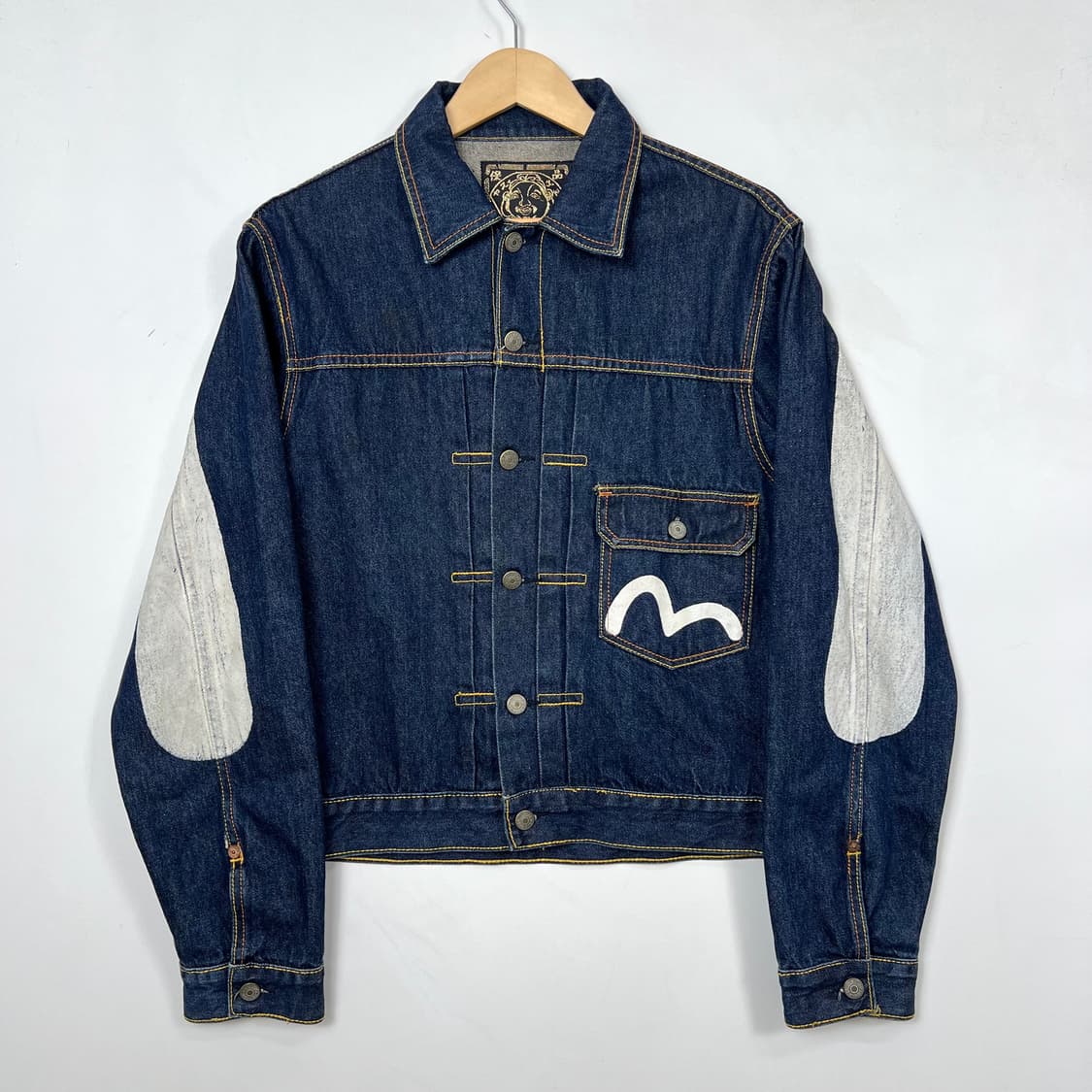 Evisu 에비수 1세대 빅페인팅 데님 트러커 자켓 상품이미지2