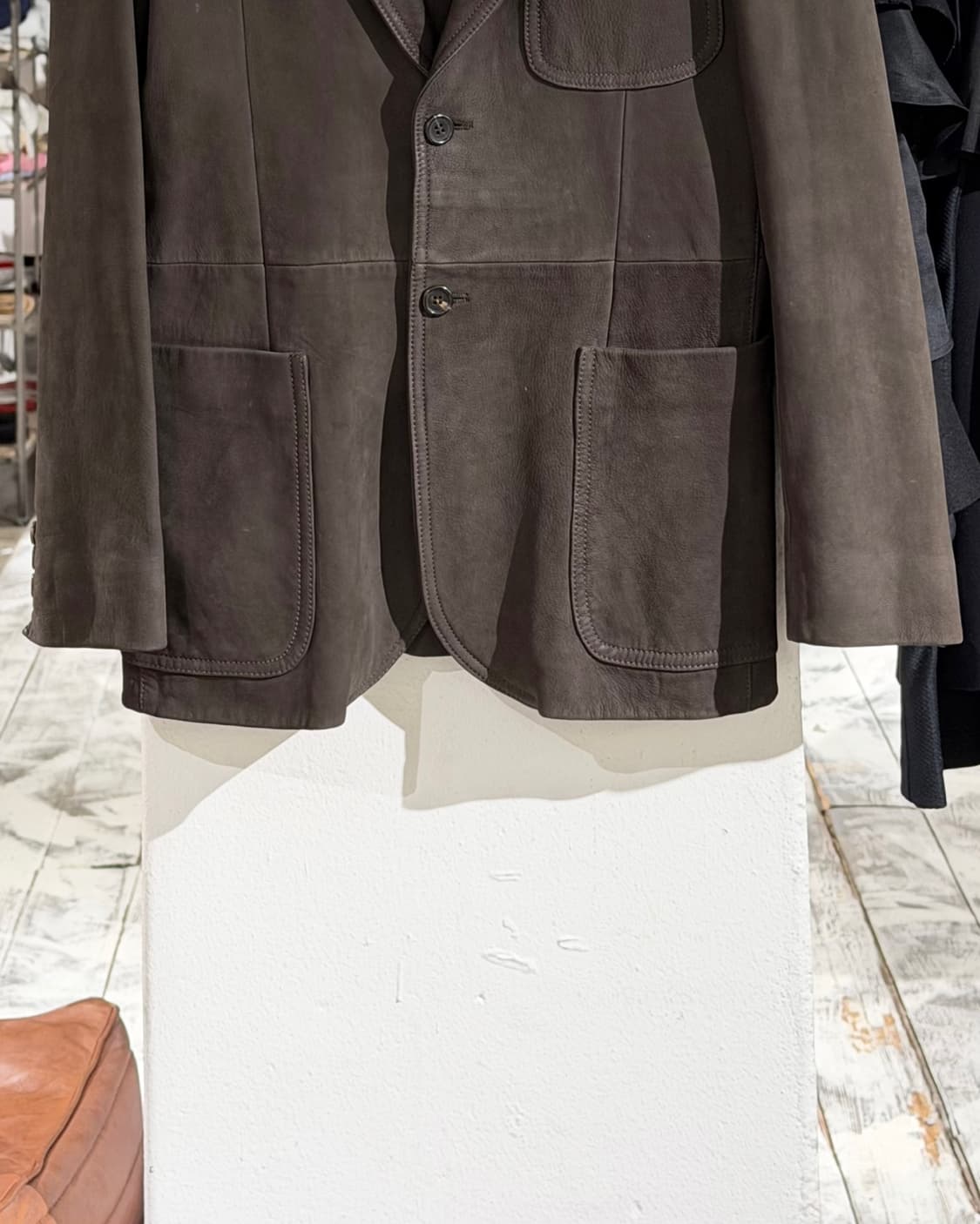 프라다 브라운 롱 포켓 스웨이드 자켓 상품이미지5