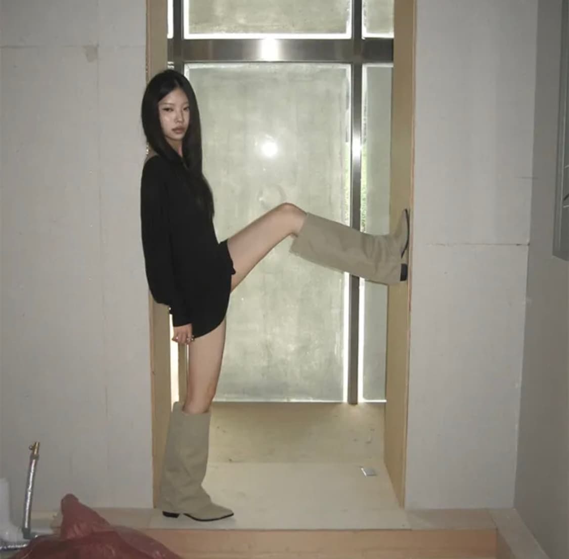 3reeiy folded suede boot 상품이미지1