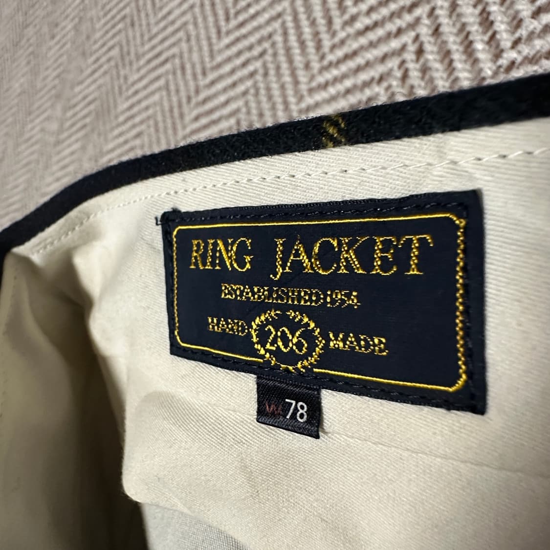 RING JACKET hand made tartan check pants 상품이미지3