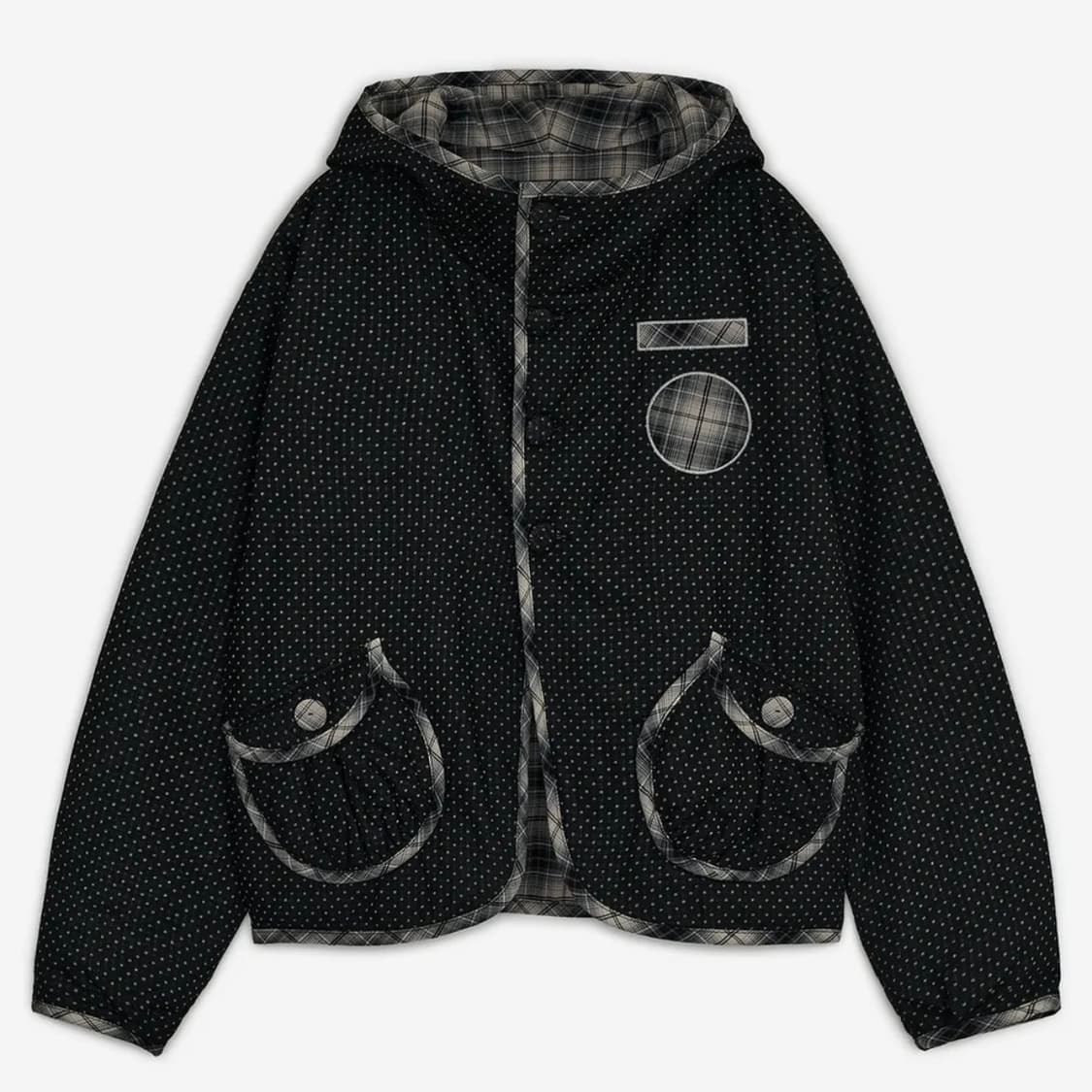 허그유어스킨 체크 리버시블 후드 자켓 상품이미지1