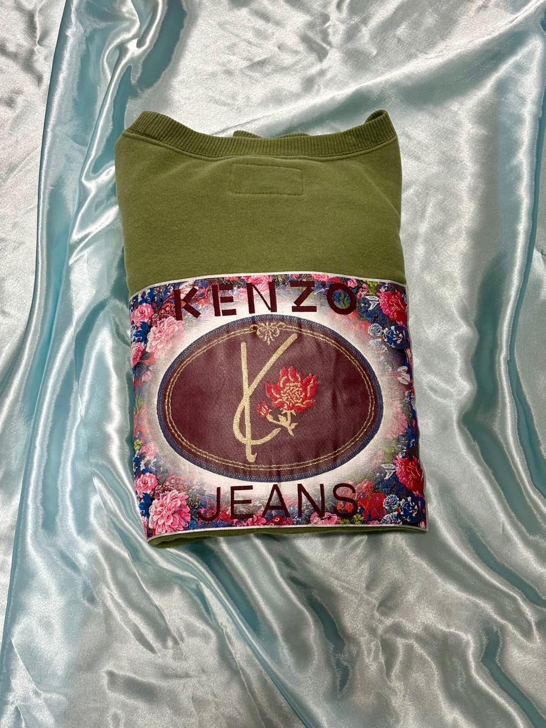 90s 겐조 빈티지 스웻셔츠 라이트그린 상품이미지3