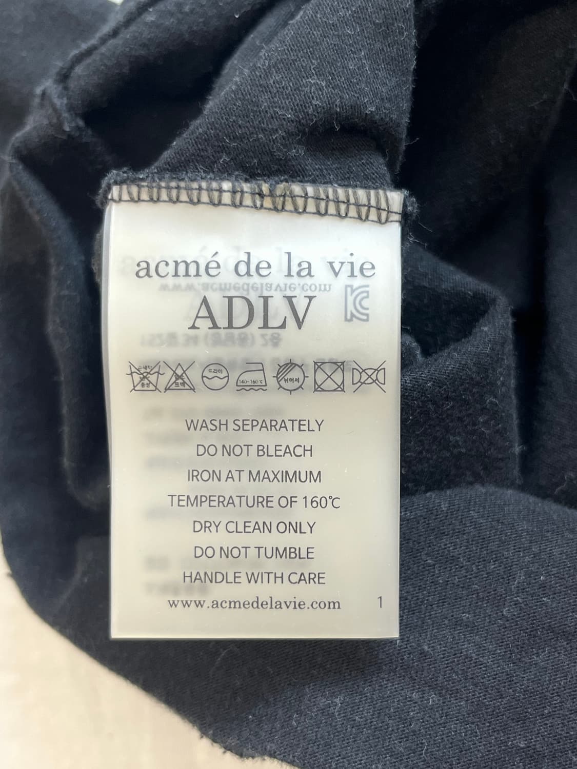 ADLV X BURIED ALIVE 아크메드라비 반팔티 블랙 상품이미지9