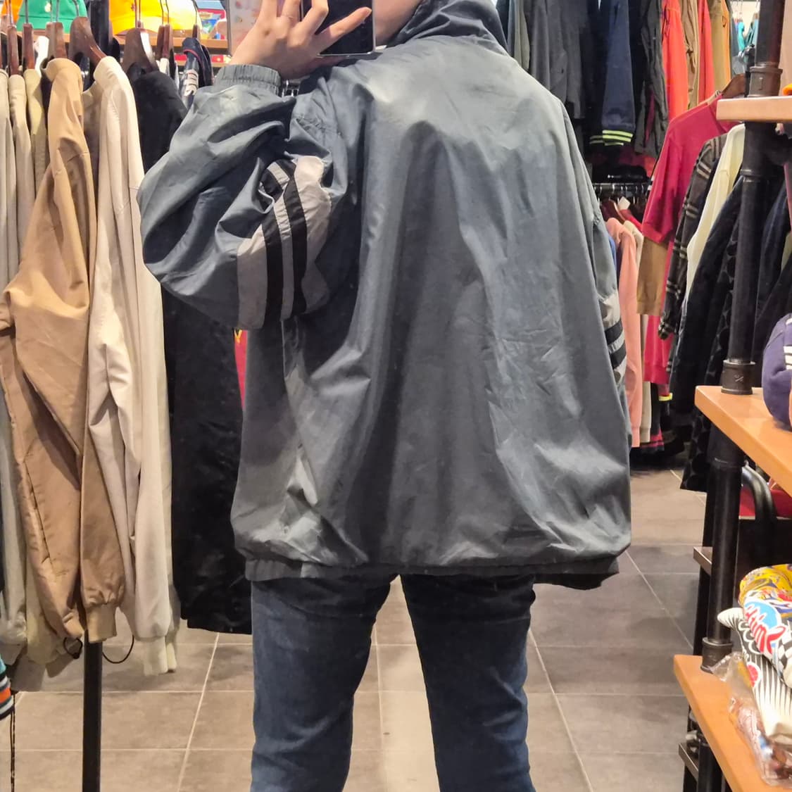 [NO.9] 나이키 반집업 바람막이 다크 그레이 상품이미지4