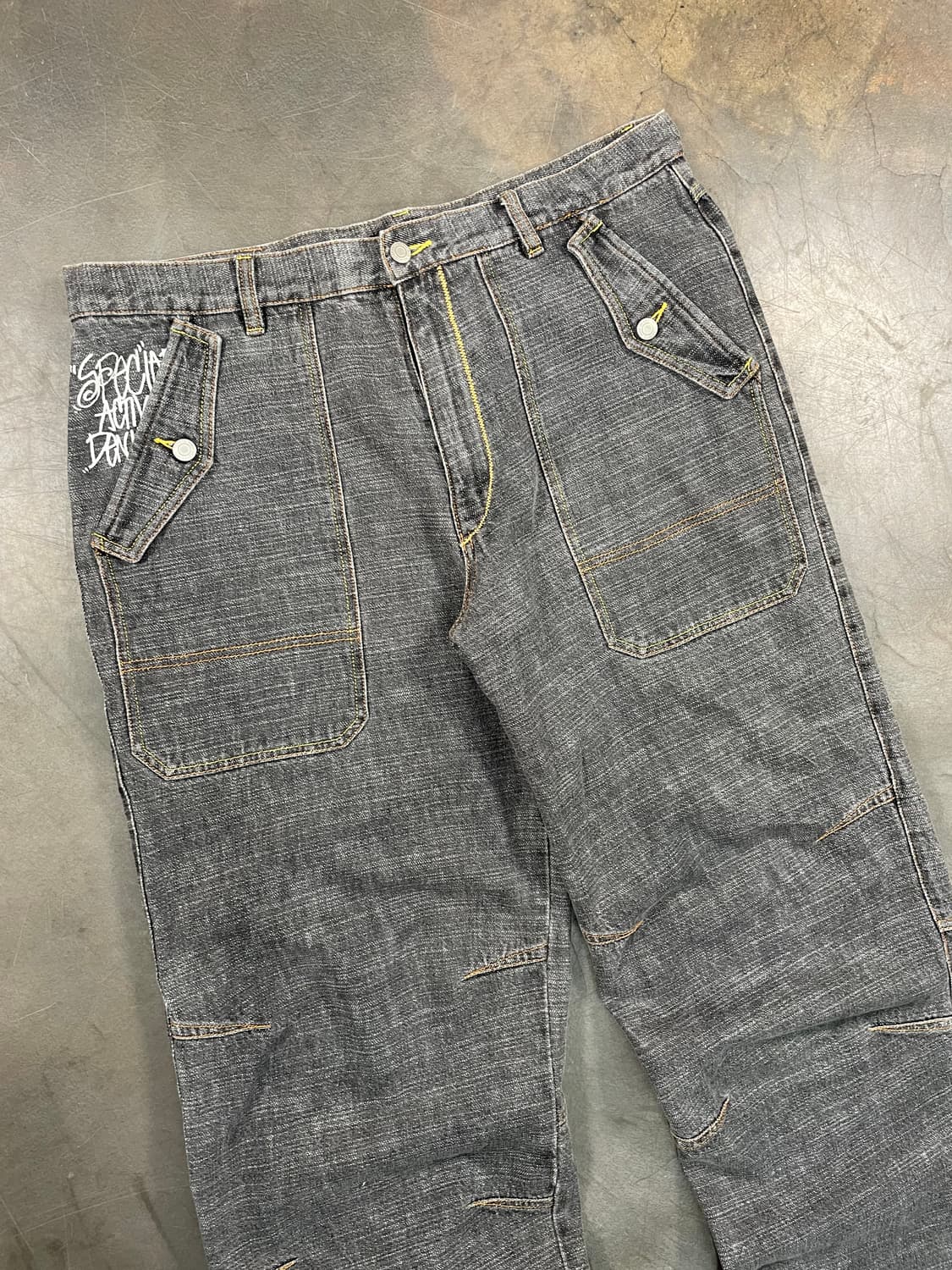 재팬 빈티지 와이드 데님 팬츠 상품이미지4