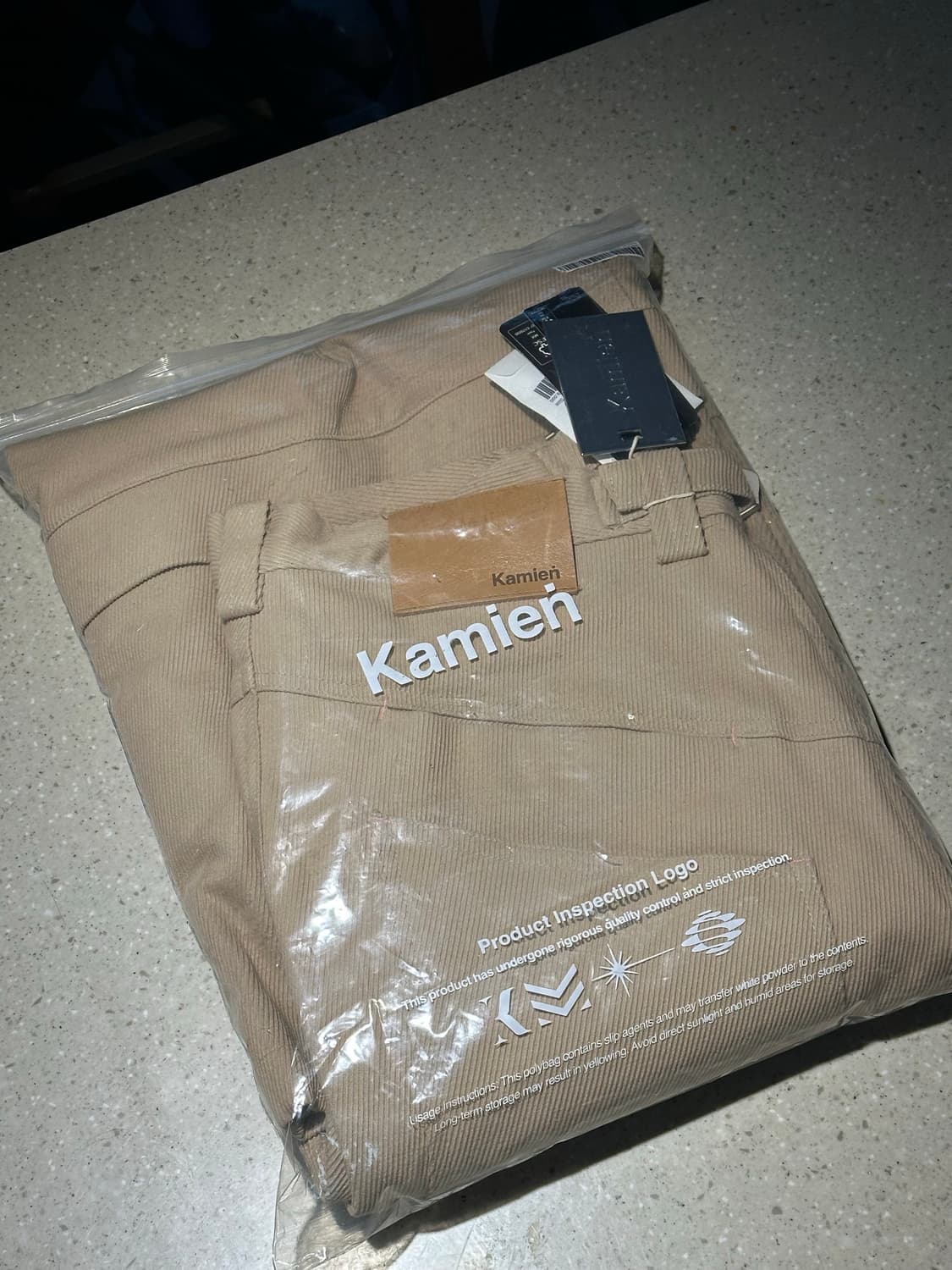 카미엔 타이탄 배기팬츠 베이지 2 상품이미지2