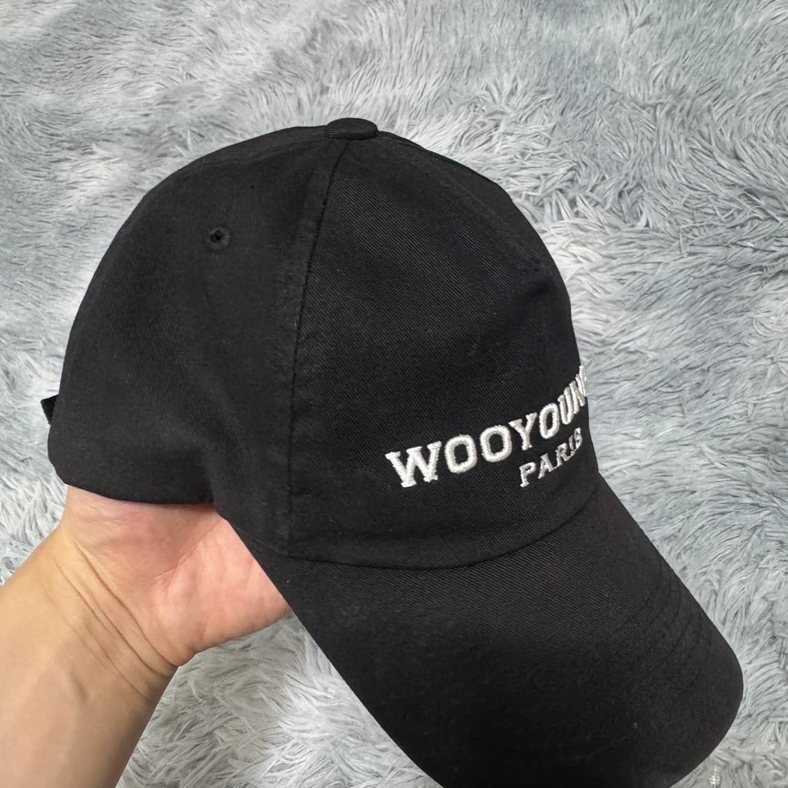 우영미 블랙 볼캡 모자  상품이미지4