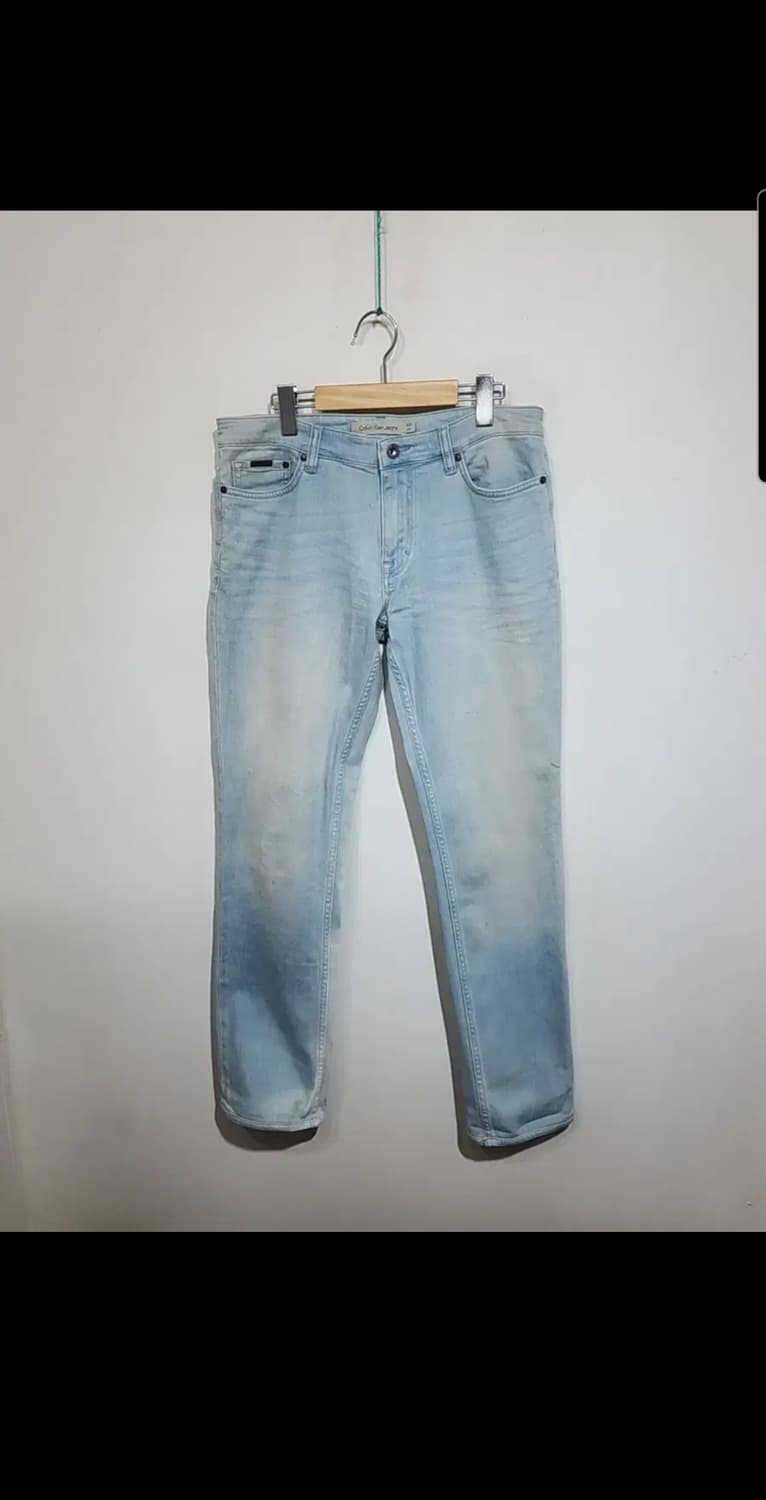 (32) 캘빈클라인 청바지 연청 CK 데님팬츠 스판  상품이미지1