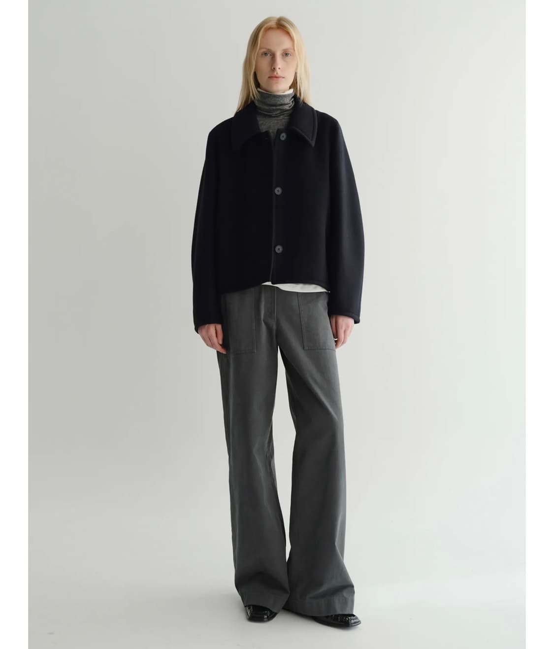 이아 Ian short coat 네이비 숏코트 상품이미지1