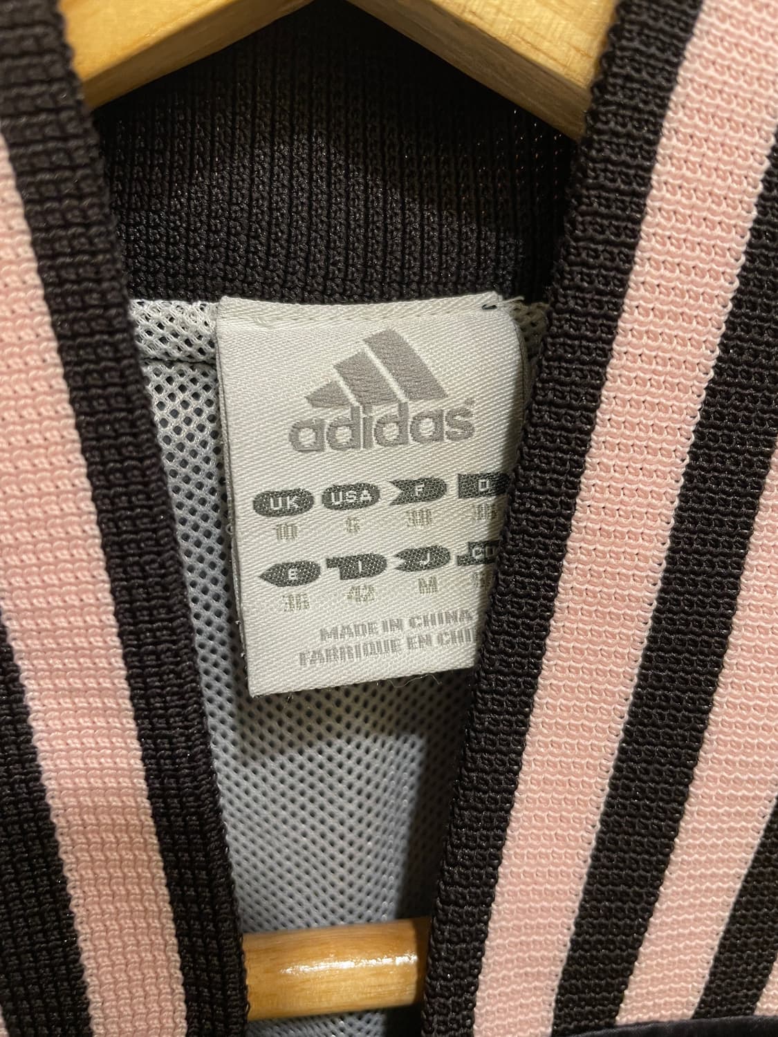 adidas 아디다스 핑크 스트라이프 블랙 자켓 스포티 갸루 상품이미지5