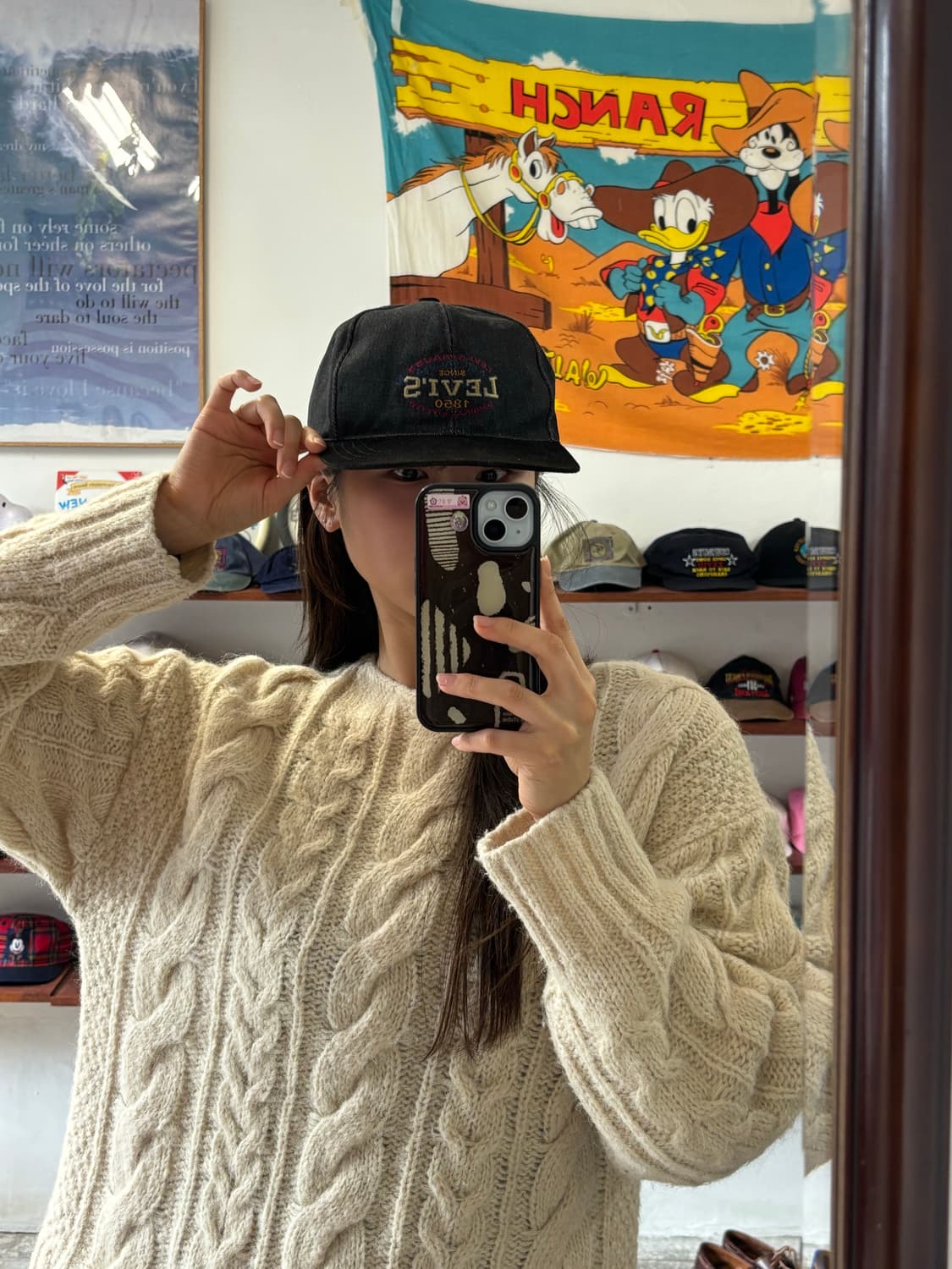 리바이스 블랙데님 캡 상품이미지1