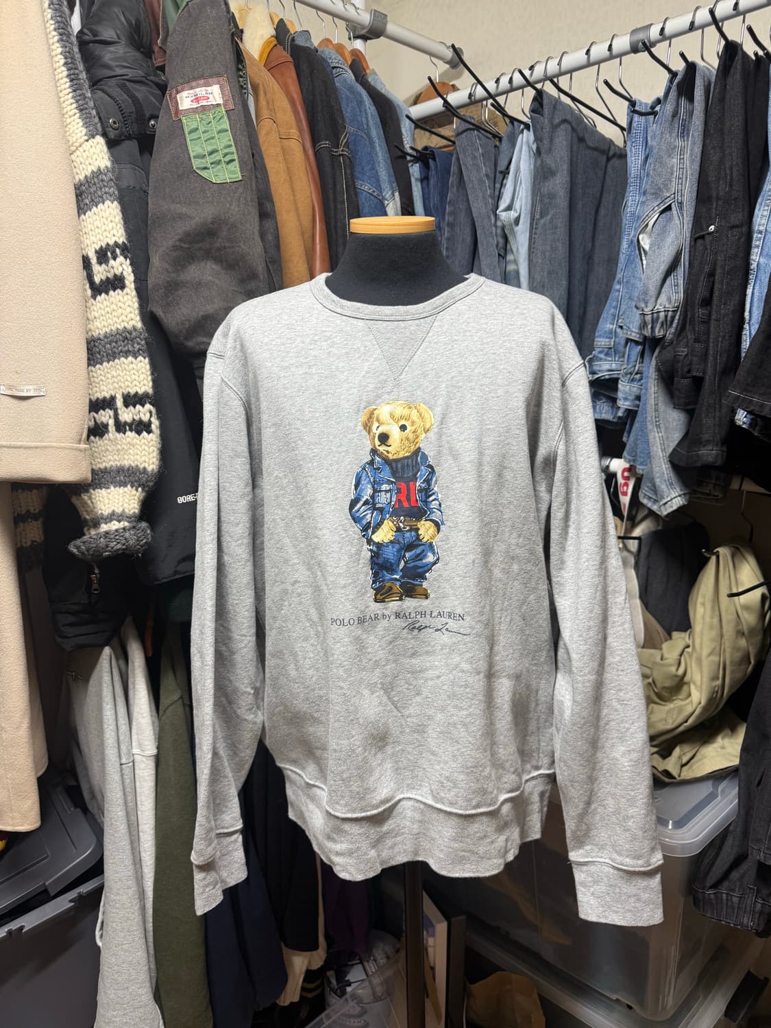 [XL] 폴로 랄프로렌 베어 기모 맨투맨 상품이미지1