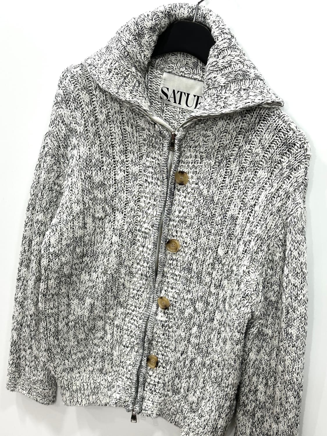 세터 투웨이 테오 투톤 니트 집업  상품이미지2