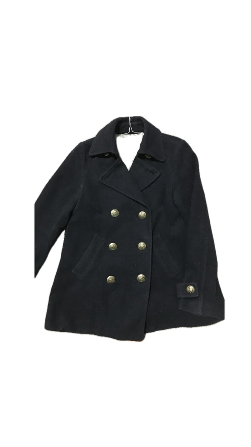 네이비 빈티지 더플 코트 상품이미지2