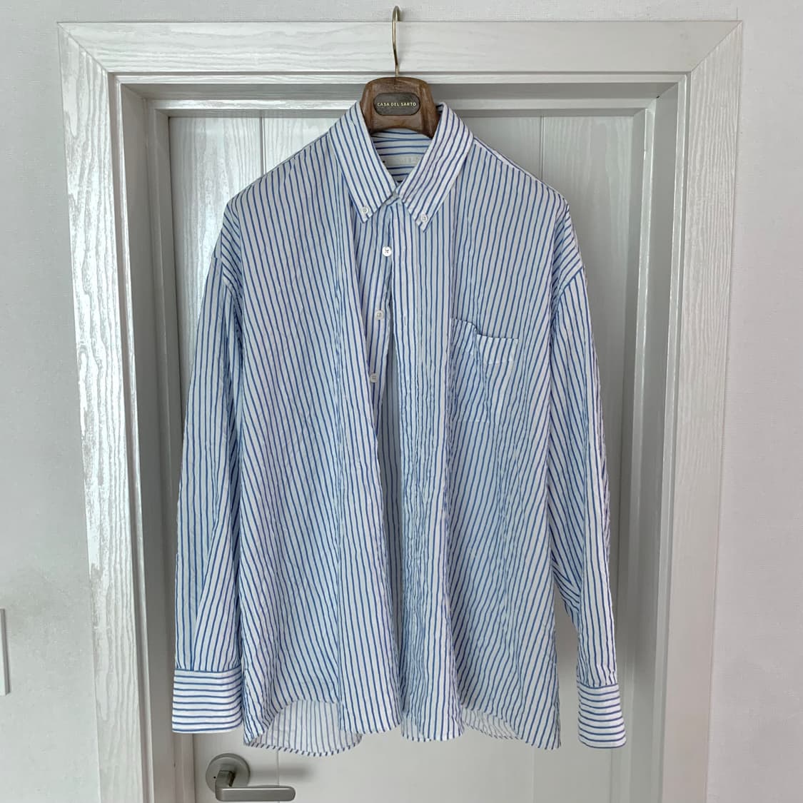 아워레가시 버로우드 크링클 셔츠 48사이즈 상품이미지1