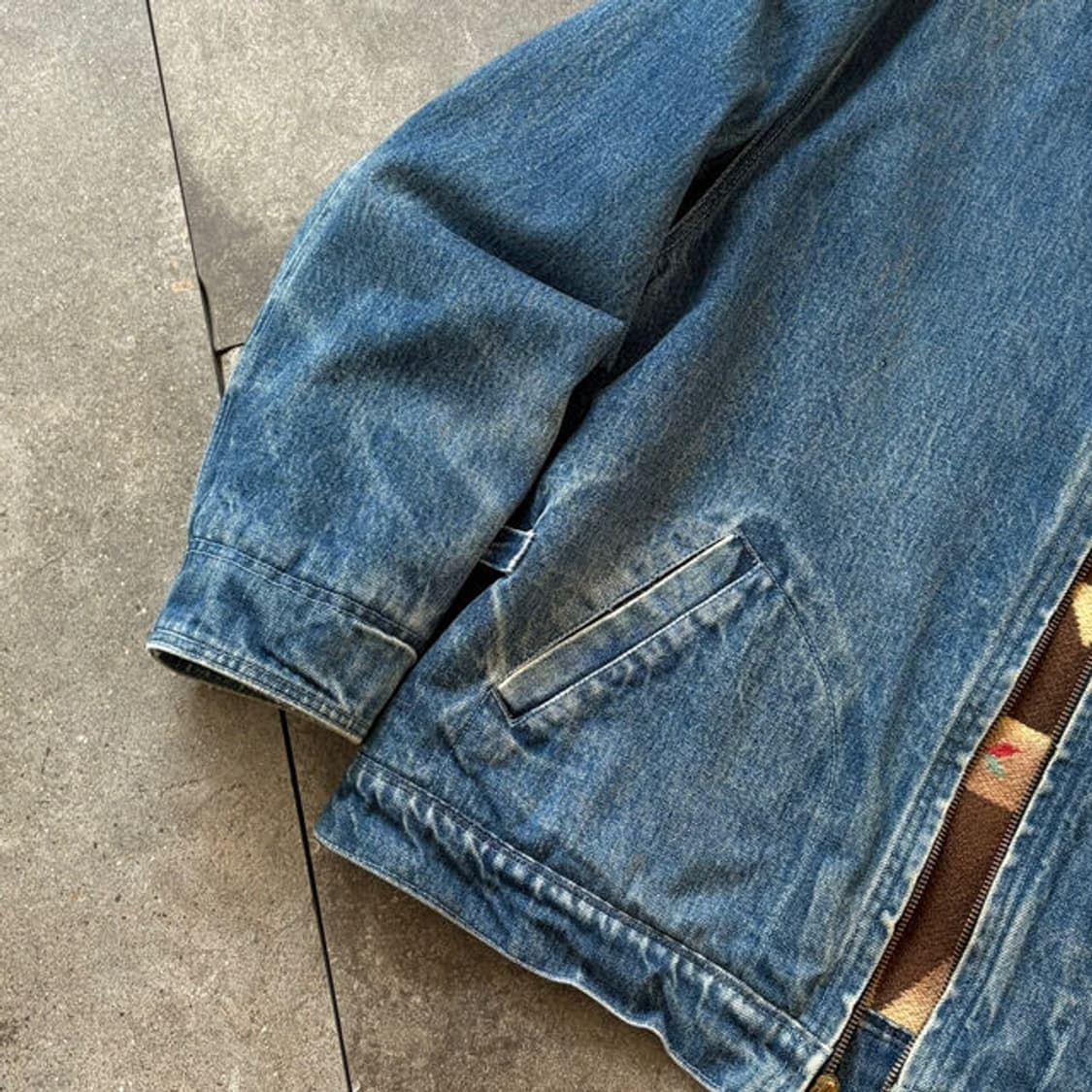 90s 폴로 컨트리 나바호 91-b 데님 트러커 자켓 상품이미지4