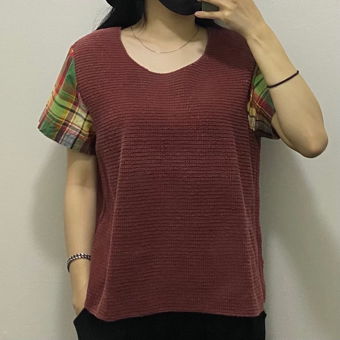 이세이미야케 hai 에스닉 반팔티 상품이미지1