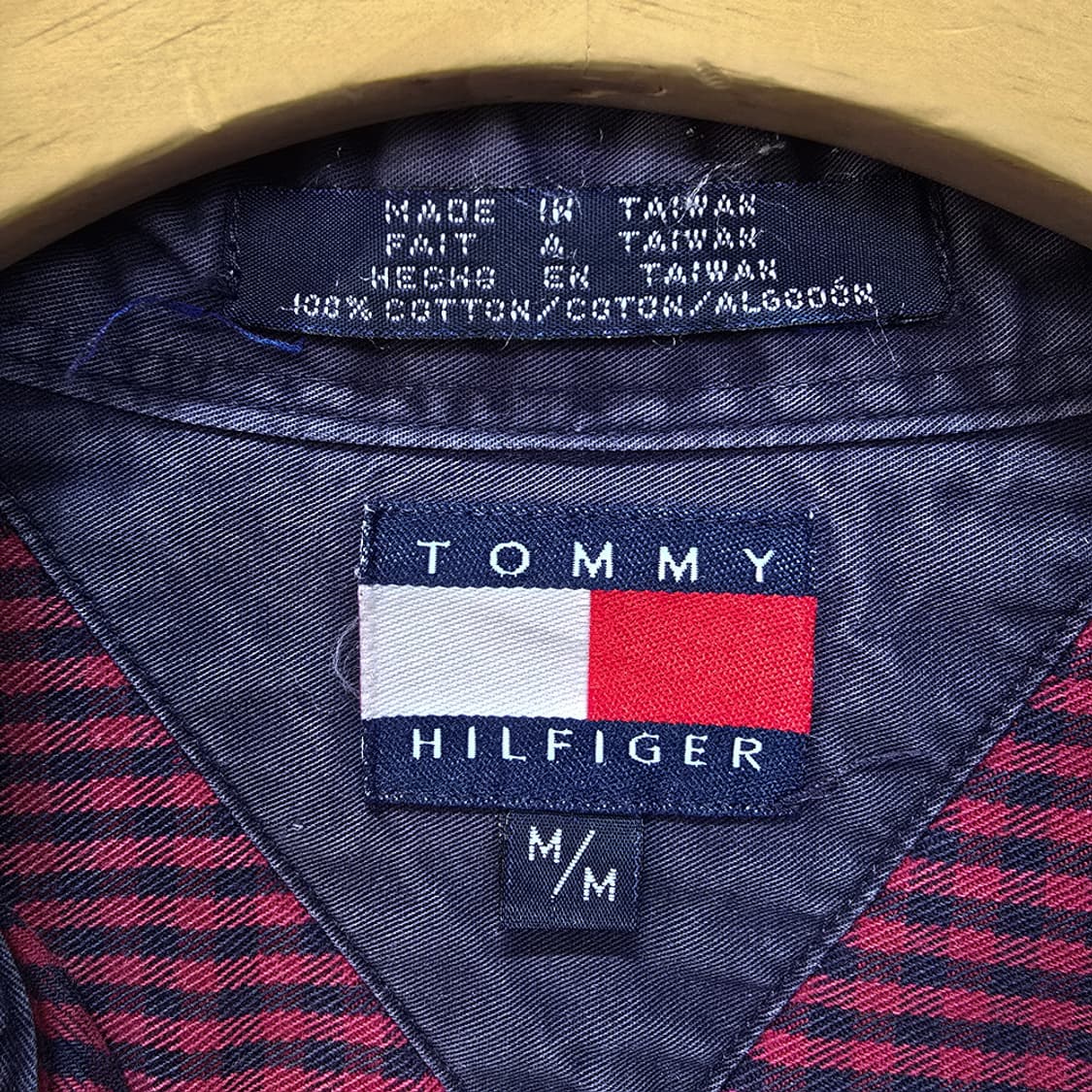 타미힐피거 체크 셔츠 레드 M 상품이미지6