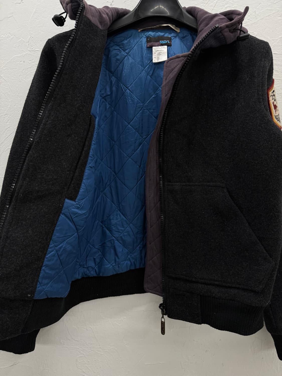 55dsl 패치 울 점퍼 상품이미지5