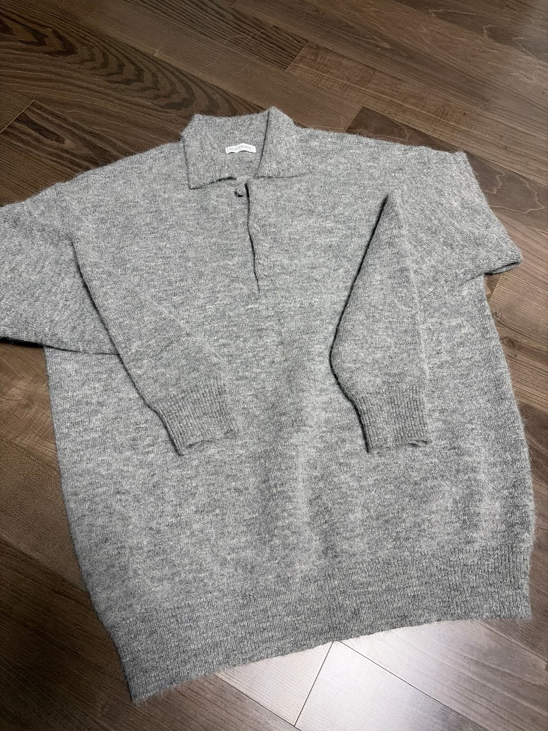 dustywhite 알파카 폴로 니트 M 상품이미지2