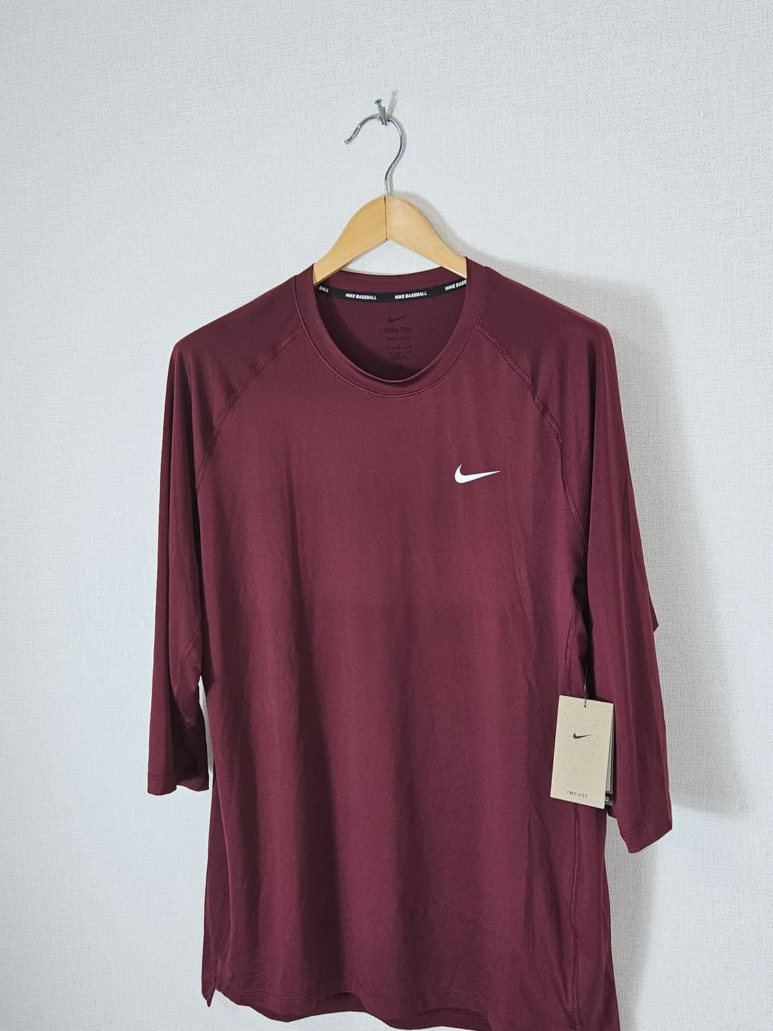 나이키 프로 베이스볼 드라이핏 3QT 탑 티셔츠 XL 110  (새상품) 상품이미지2
