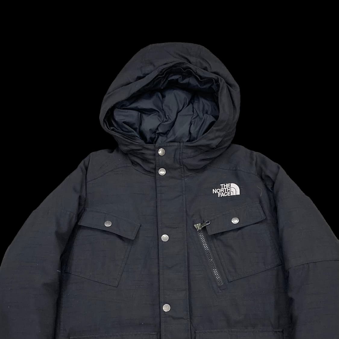 노스페이스 미주판 멀티포켓 하이벤트 블랙 패딩 상품이미지4