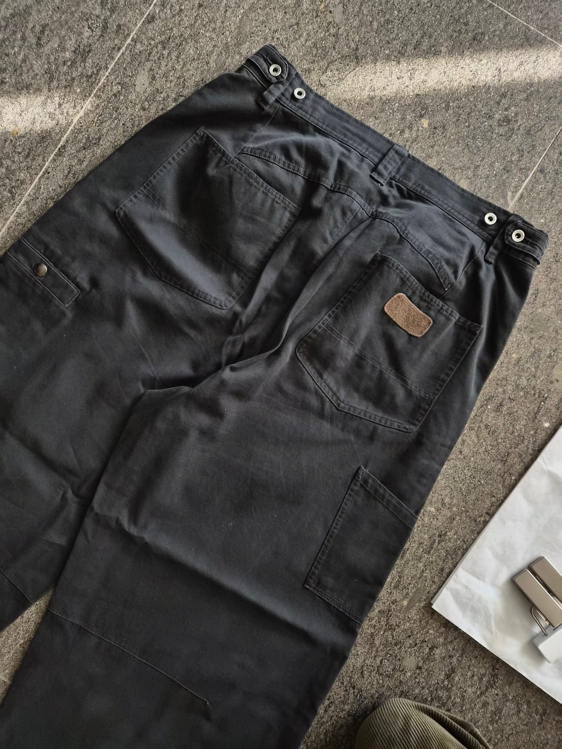 폴리테루 하드워시드 더블니 팬츠 상품이미지4