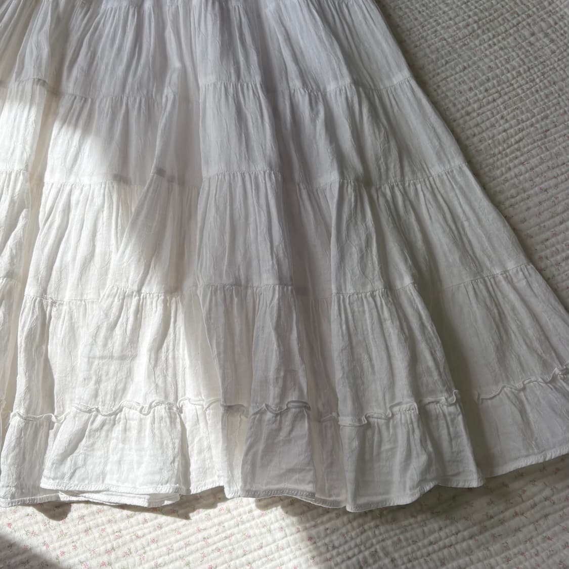 JPN/ 모리걸캉캉스커트 모리룩치마 코지모리 화이트 캉캉 스커트  상품이미지5