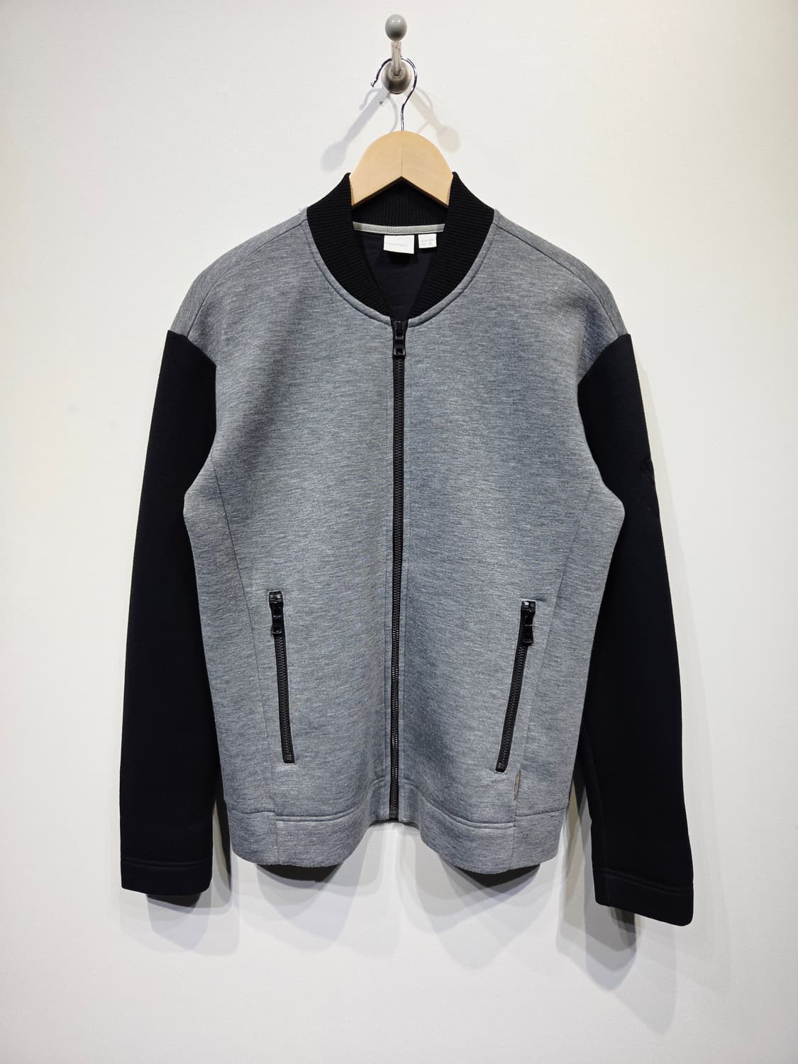 바이시리즈(by series;) 네오프렌 라이크 배색 블루종 자켓 상품이미지2